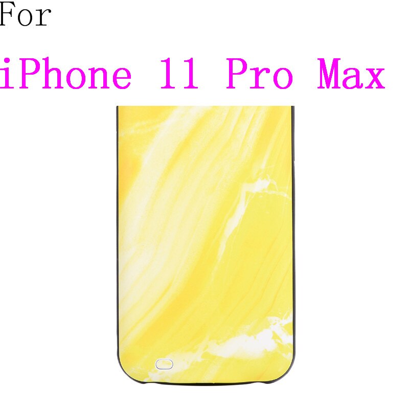 Oplader Voor Iphone X Xr Xs 11 Pro Max Slanke Draagbare Batterij Opladen Case Voor Iphone Se 6 6S 7 8 Plus Pover Bank: i11ProMax-Yellow