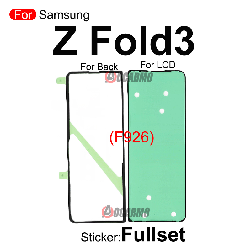 Para Samsung Galaxy Fold 1/Z Fold2/Z Fold3 Z Flip 5g F7000 F7070 F9000 F9160 F926 pegatina frontal LCD contraportada pegamento adhesivo