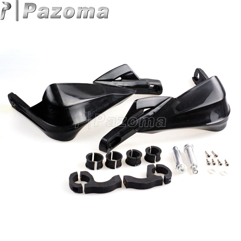 PAZOMA Universal- Motorrad Schwarz Pinsel Bar Hand Wachen Handschutz Für 22mm-28mm Yamaha Kawasaki Honda