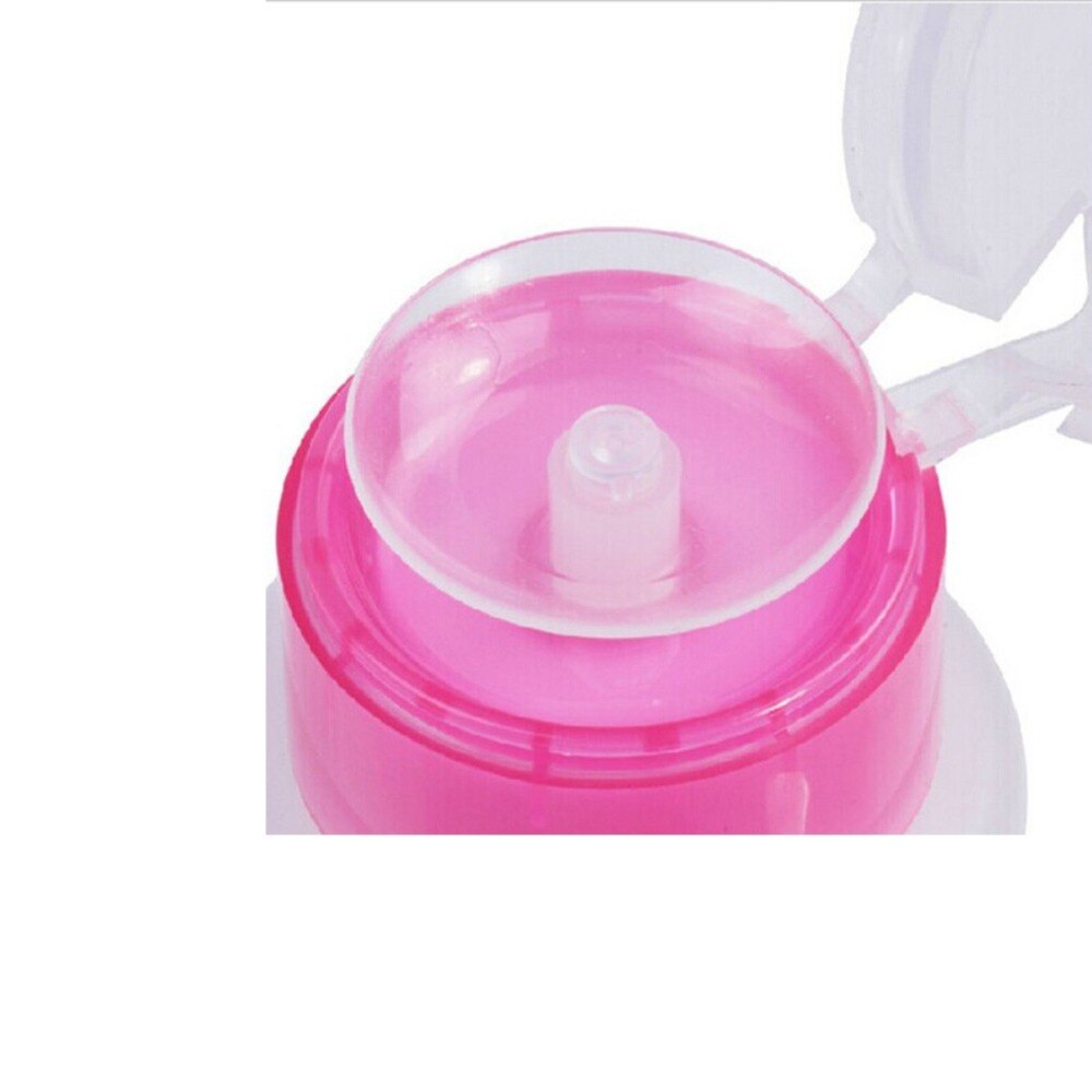 Convenient Empty Pump 100ml Dispenser Nail Polish Liquid Alcohol Remover Cleaner Pressure Bottle Nail Art Tools JW099