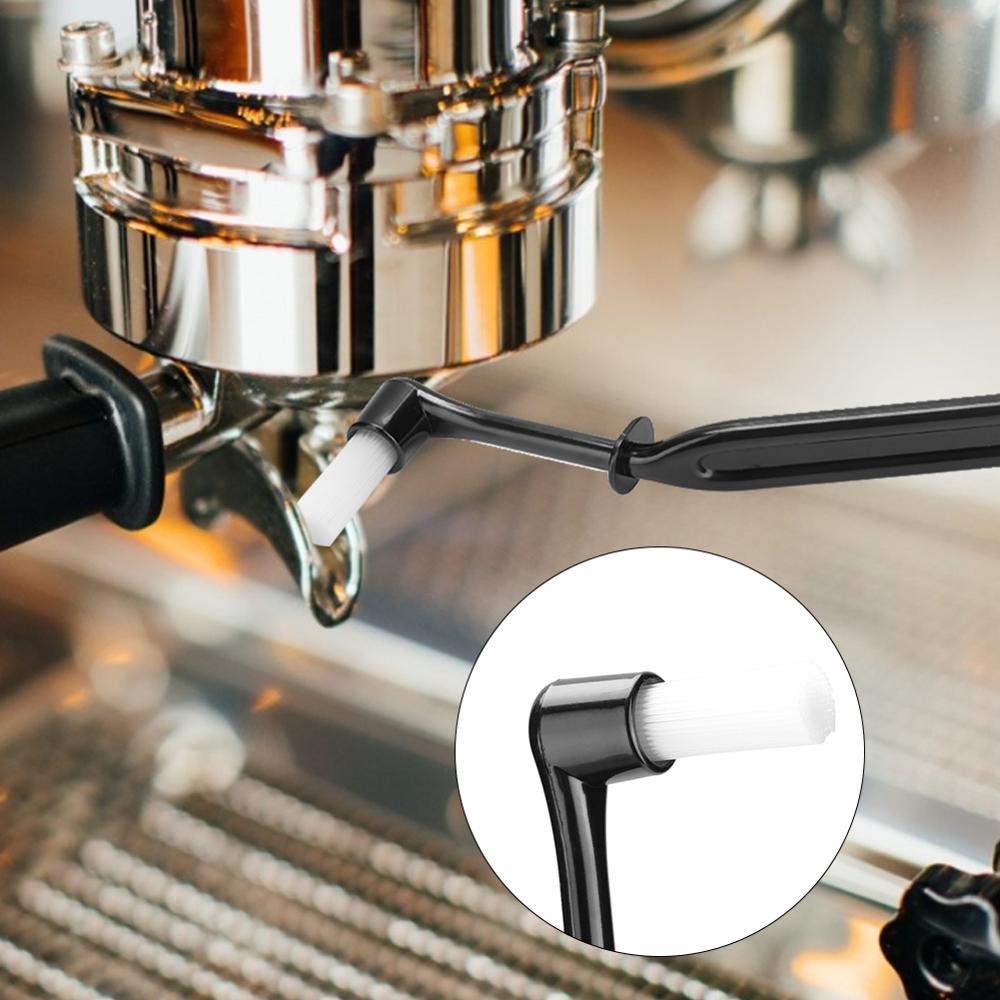Home Bar Long Handle Coffee Machine Cleaning Brush Elbow Brush Cleaning Tool Coffee Cleaning Brush Kitchen Tools