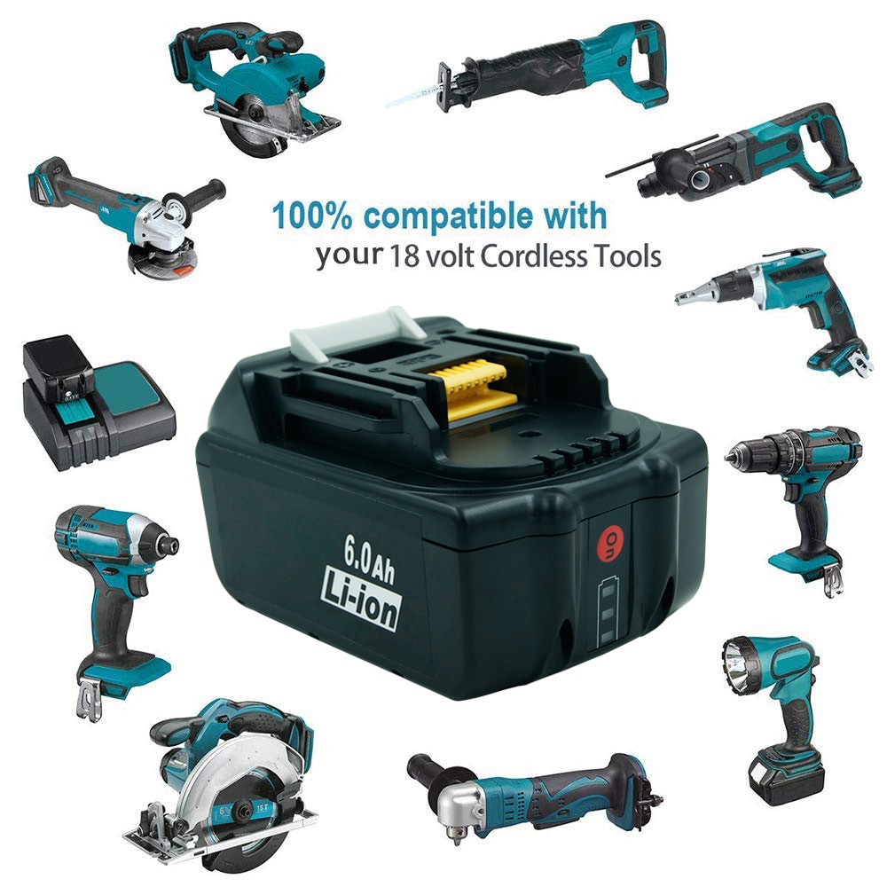 2.0/4.0/5.0/6.0 Ah Lithium ion Rechargeable Replacement for Makita 18V Battery BL1850 BL1830 BL1860 LXT400 Cordless Drills