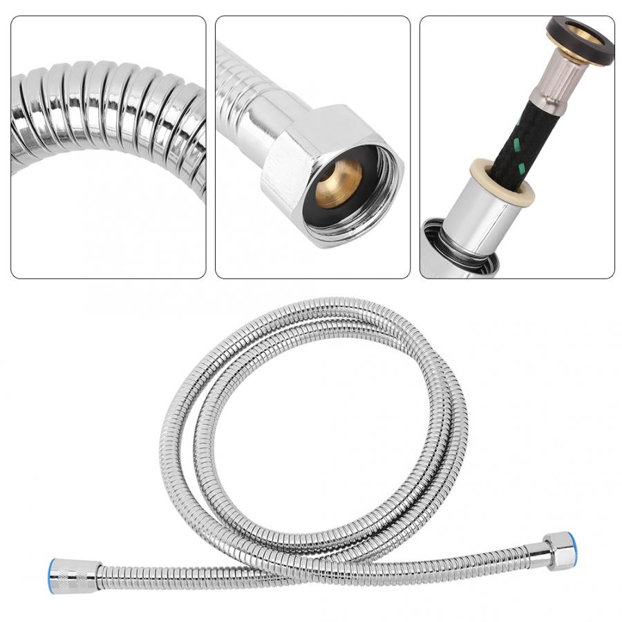 G1/2in Edelstahl Dusche Schlauch Galvanik flexibel ziehen Dusche Schlauch Ersatz Heimat Schlecht Zubehör