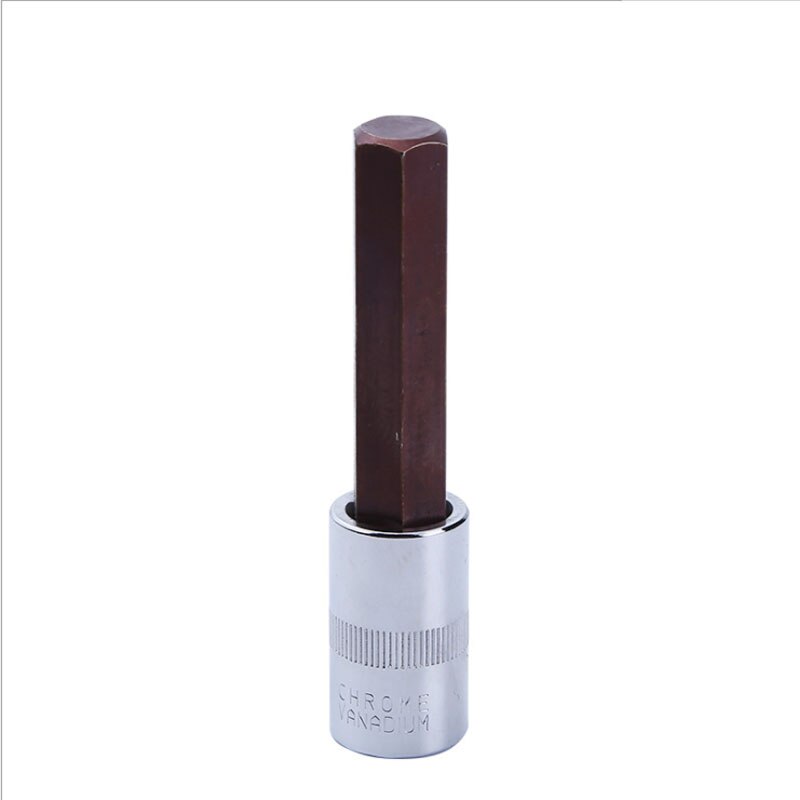 1PC 1/2" Drive Allen Key Socket Wrench S2 Alloy Metric Hex Bit Sockets 60mm Or 100mm Long Screwdriver Bit Hand Tool Socket Joint