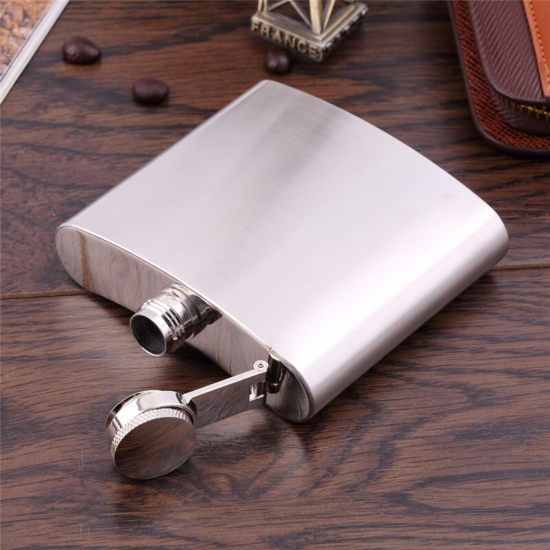 5 Oz Rvs Heupfles Liquor Whisky Alcohol Cap Trechter Drinkware Voor Drinker Heupfles