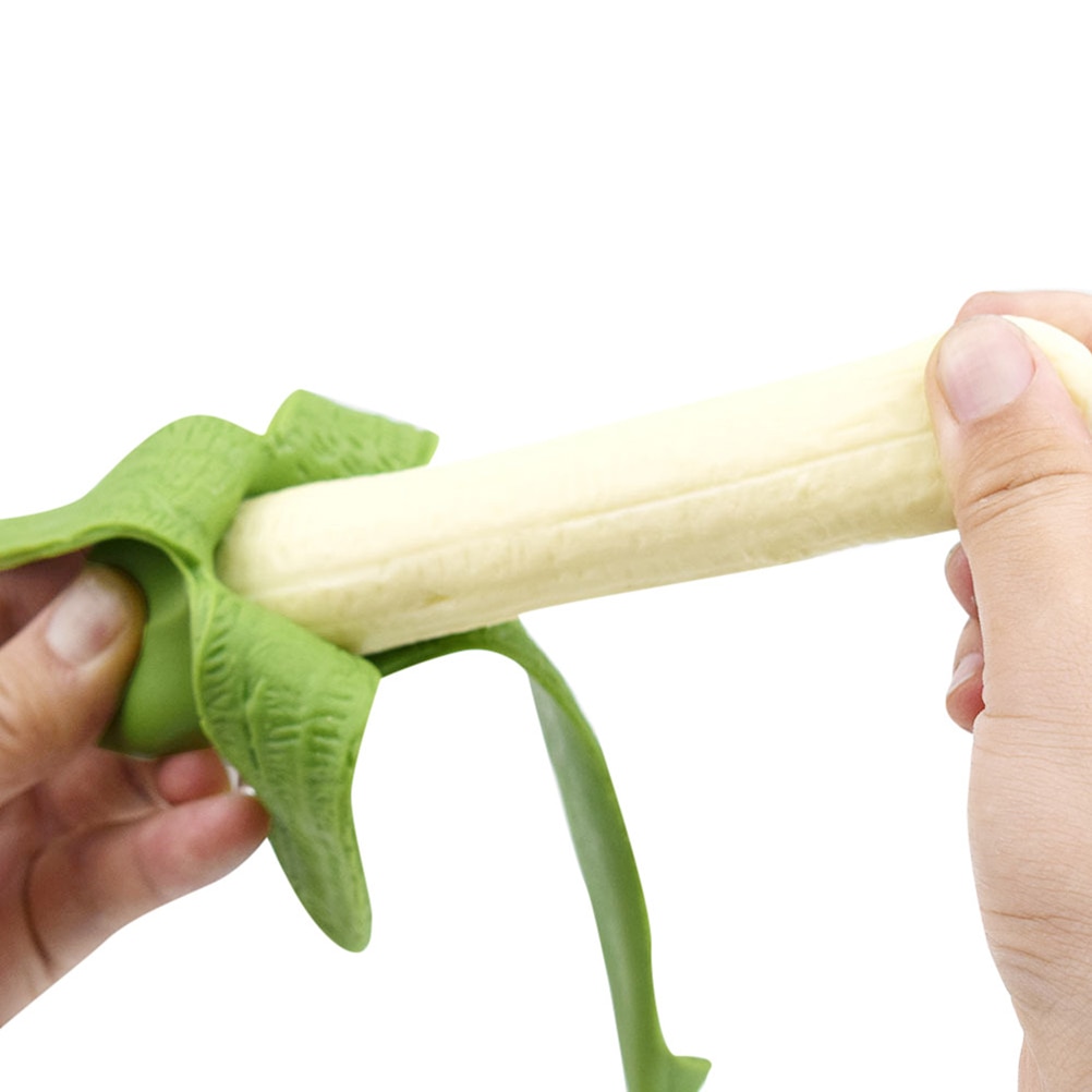 Morbido di Plastica di Simulazione di Banana Spremere Giocattolo Divertente del Giocattolo di Decompressione per I Bambini I Bambini Regalo Di Compleanno