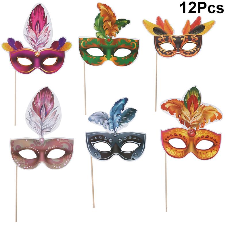 12Pcs Foto Props Grappige Decoratieve Foto Props Foto Accessoires Party Maskers Voor Party Verjaardag Bruiloft