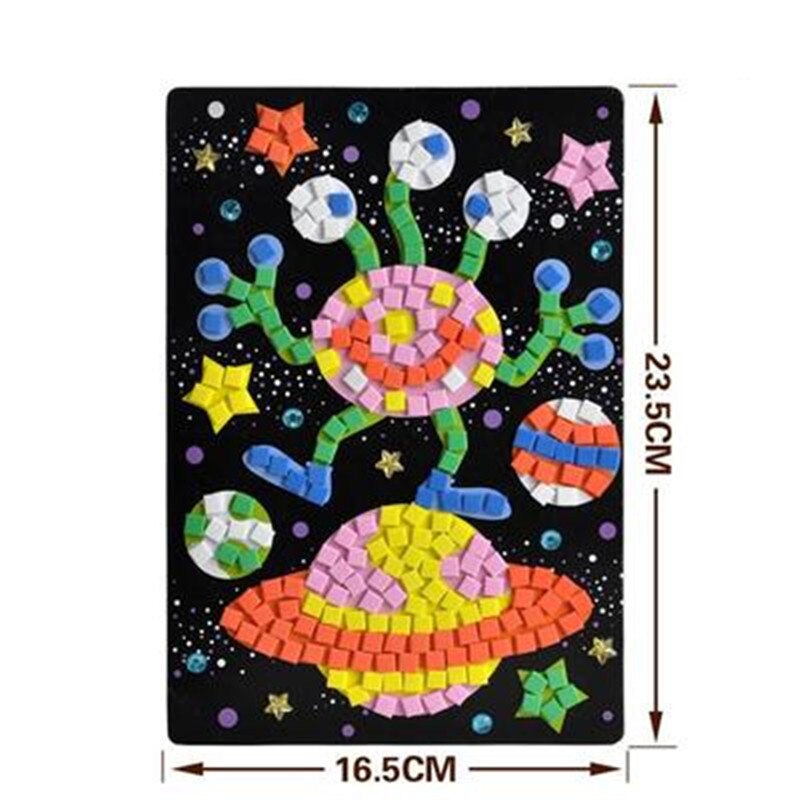 12 stili Possono Essere Scelgono Lotto 3D Mosaici Di Puzzle Creativo Sticker Gioco Animali di Trasporto Arti Del Mestiere per I Bambini Giocattolo Educativo giocattolo: Type 2