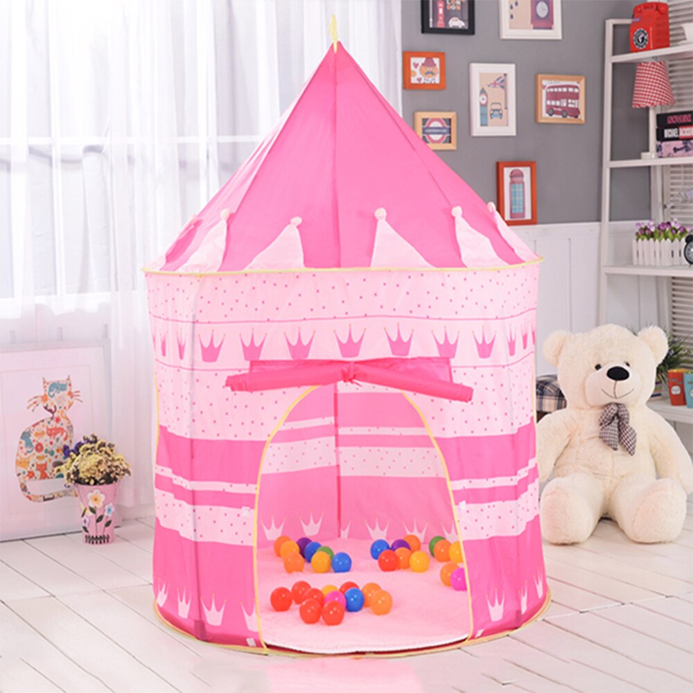 Kids Tent Ball Pool Infant Children Games Play Tent House Teepee Princess Castle Funny Interesting Playhouse Room Christmas: Pink
