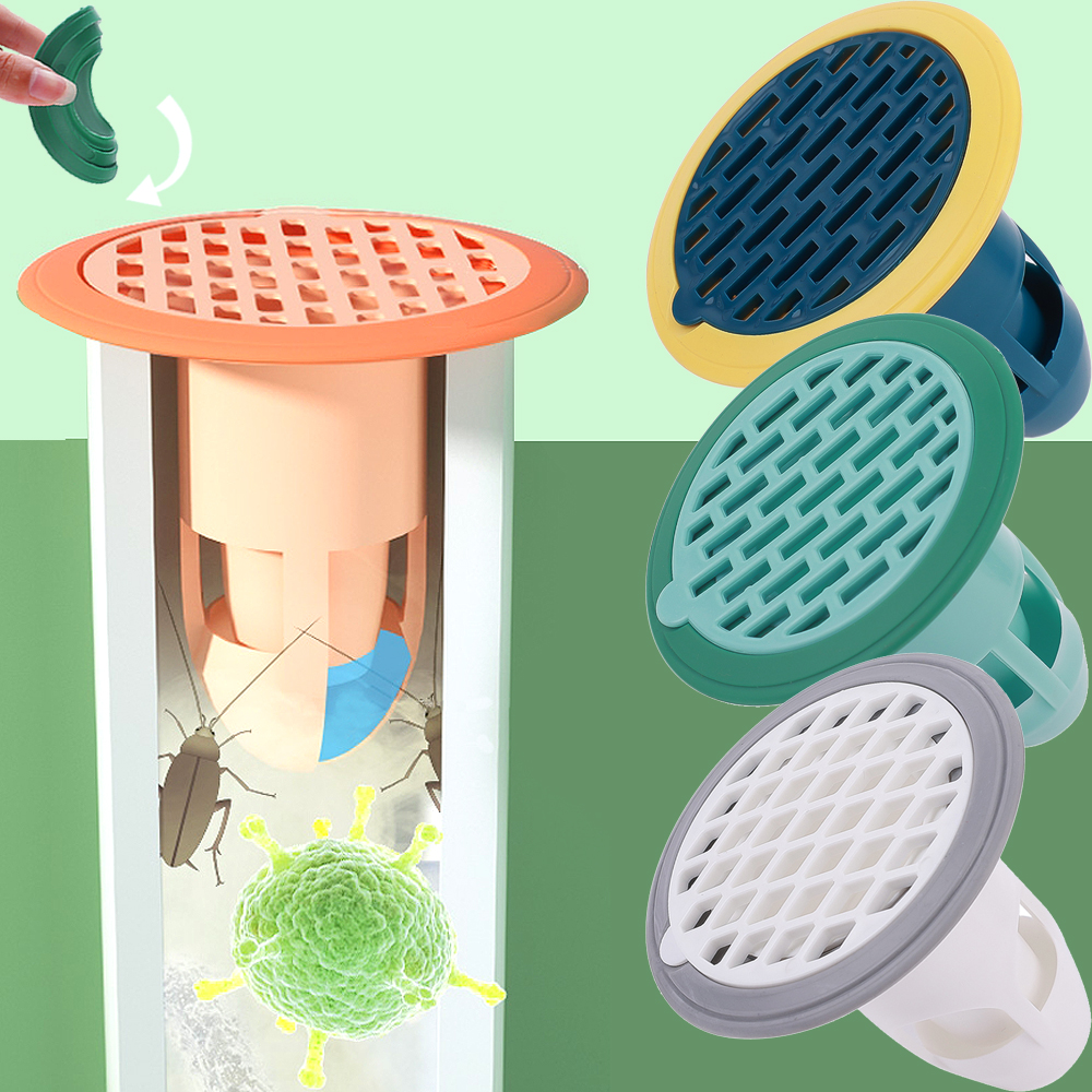Floor Drain Cover Anti-insect and Anti-odor Fast Drainage Bath Shower Floor Strainer Cover Kitchen Bathroom Drain Hair Products