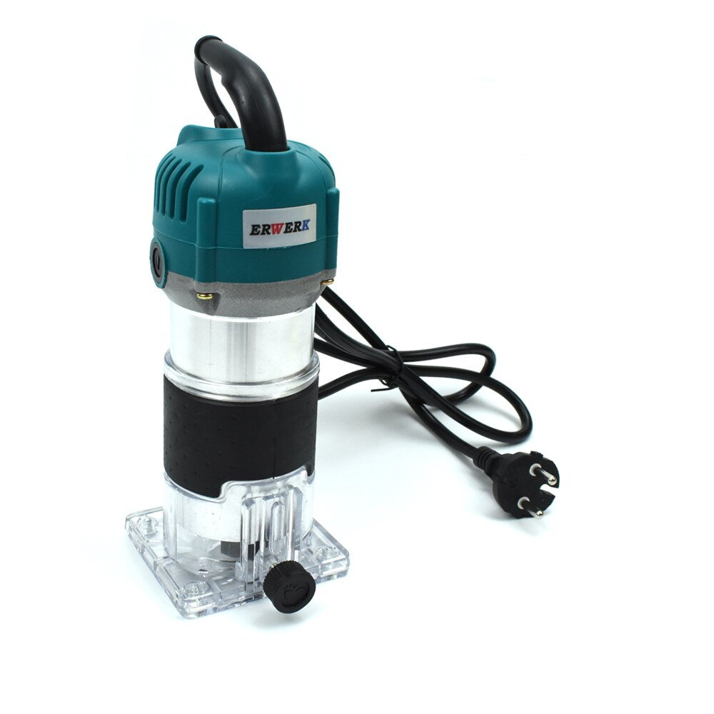 Palm Router Electric Hand Trimmer Wood Router 1/4'' Collets Woodworking Tool Laminate Trimmer