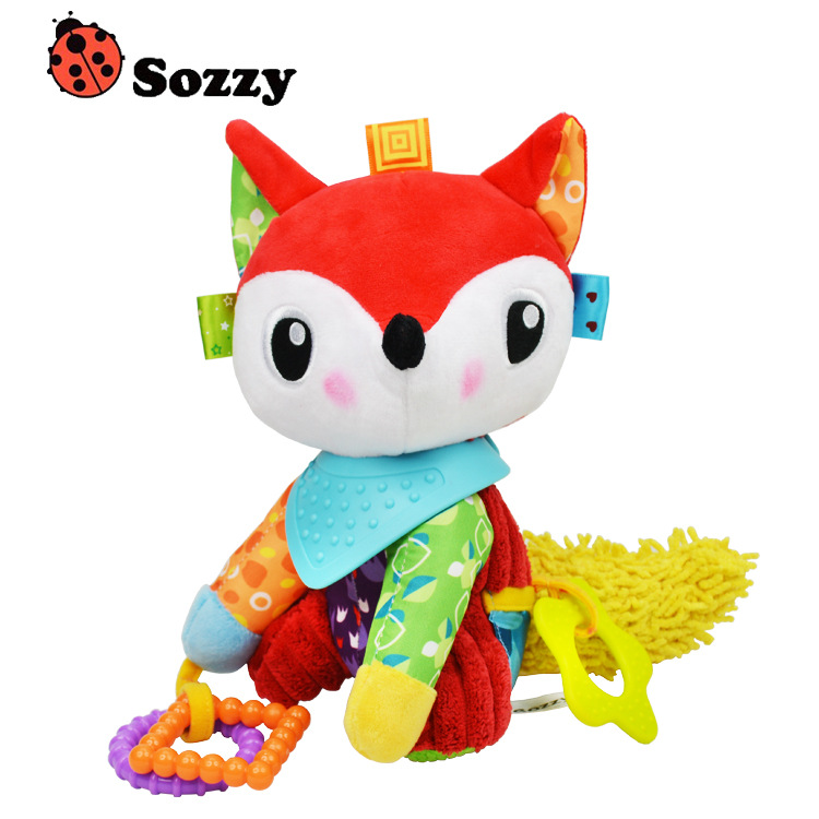 Autorisierten echte SOZZY 7 multi-funktion baby rassel glocke baby krippe kinderwagen hängen spielzeug: WHITE