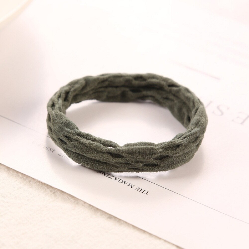 Kobiety flamingi elastyczna gumka robić włosów pierścień krawat Scrunchie kucyk uchwyt opaska robić włosów projekt dziewczyna włosów Accesorios kobiety włosy Braider: Zielone światło