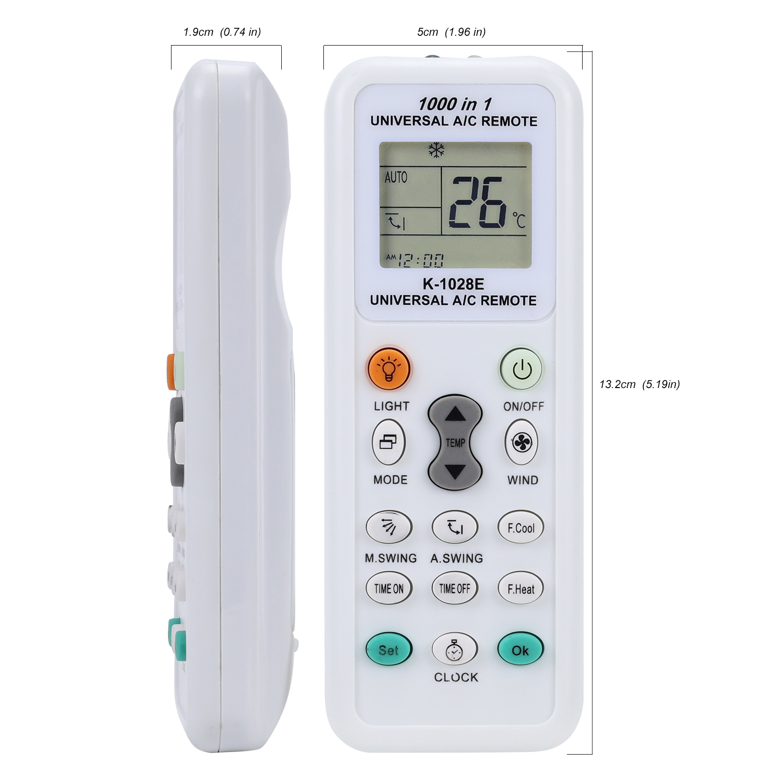 1000 in 1 afstandsbediening Universeel A/C Air Air Remote Conditioning Afstandsbediening Speciaal K-1028E Instelling met één knop Universeel
