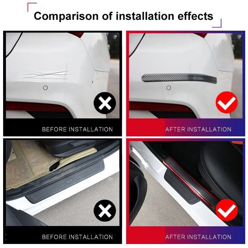 Universal Auto Car Door Protector Rubber Moulding Strip Rubber Threshold Cover Panel Step Protector Sticker Car Styling