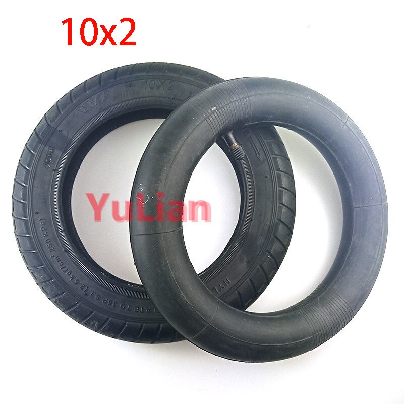 Pneus intérieurs et extérieurs pneumatiques épaissis 10x2(54-152) roues de pneu pour Scooter électrique de vélo pour enfants