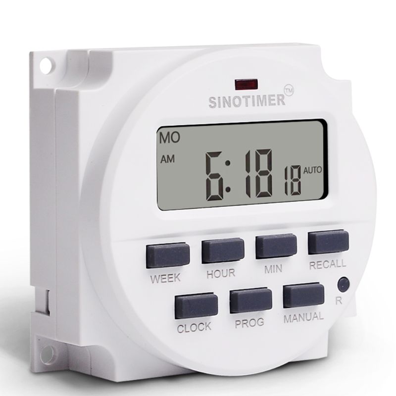 AC 220V LCD Digital Programmierbare Timer Schalter mit Countdown-Zeit Funktion
