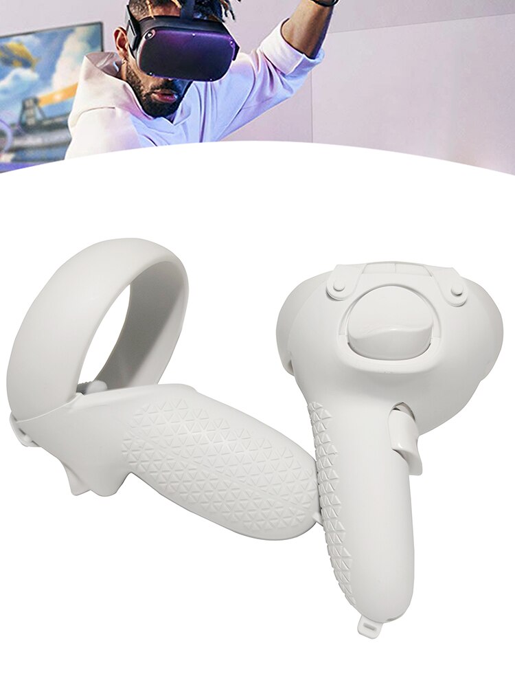 Vr Controller Case Vr Cover + Hand Cover + Thumb Knop Cap Handvat Cover Voor Oculus Quest 2 Vr Controller accessoires