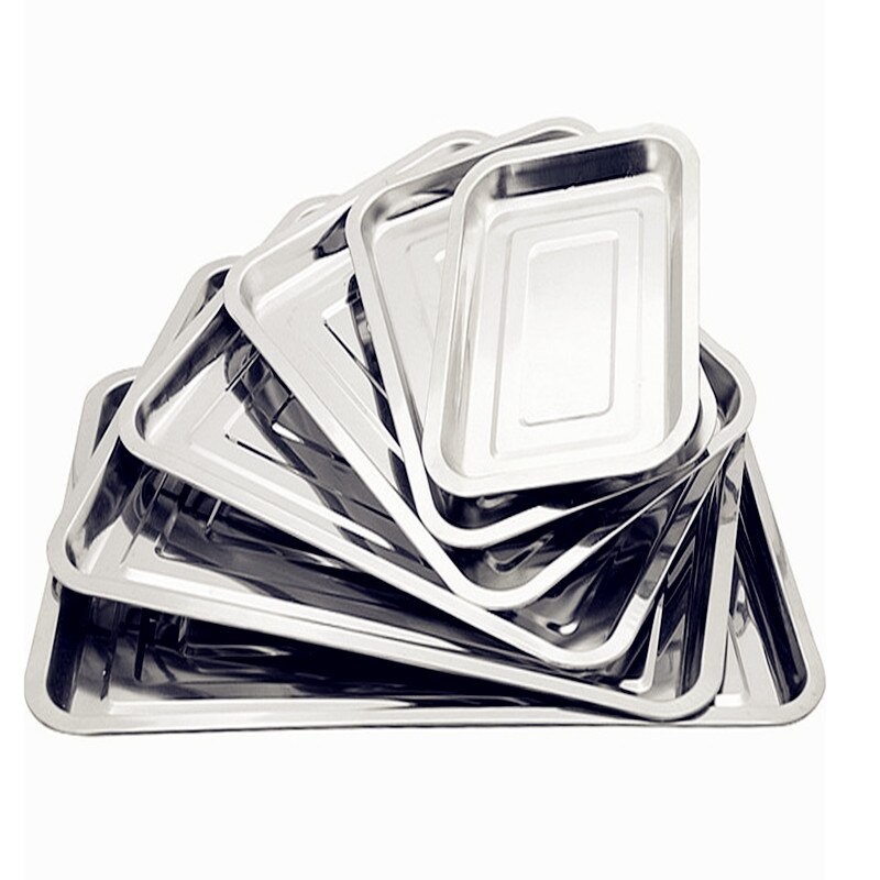 Barbecue tools stainless steel rectangular plate tray dish
