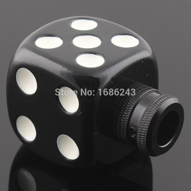 Universal 1/2" Car Lucky DICE GEAR Shifter Shift Lever Knob set