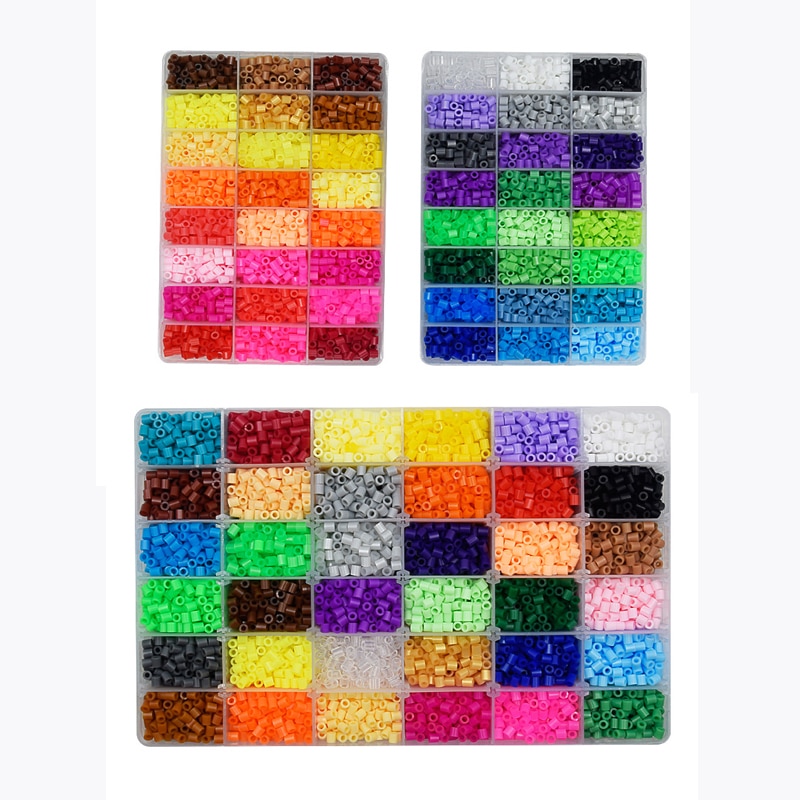 24/72 Colors 5mm Diy Toy Box Set Of Hama Beads Pegboard Accessories EVA Perler Fuse Beads For Children Puzzle Educational Jigsaw