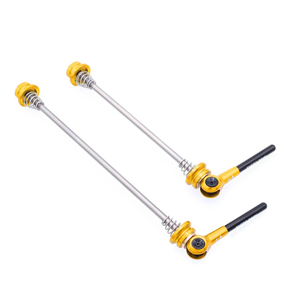 2 pièces/ensemble Ultra léger dégagement rapide avant arrière roue moyeu vélo brochettes titane alliage accessoires pour route vélo axe fixe
