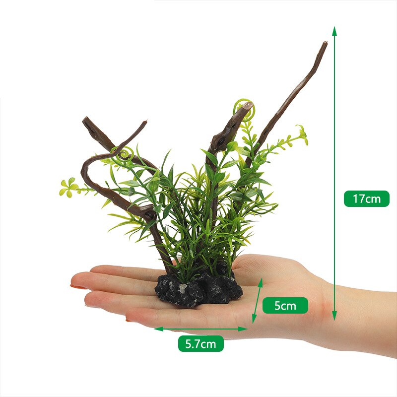 Kunstplanten Aquarium Decor Simulatie Water Grenen Onkruid Bekijken Ornament Plant Aquarium Landschapsarchitectuur Aquarium Gras Decor