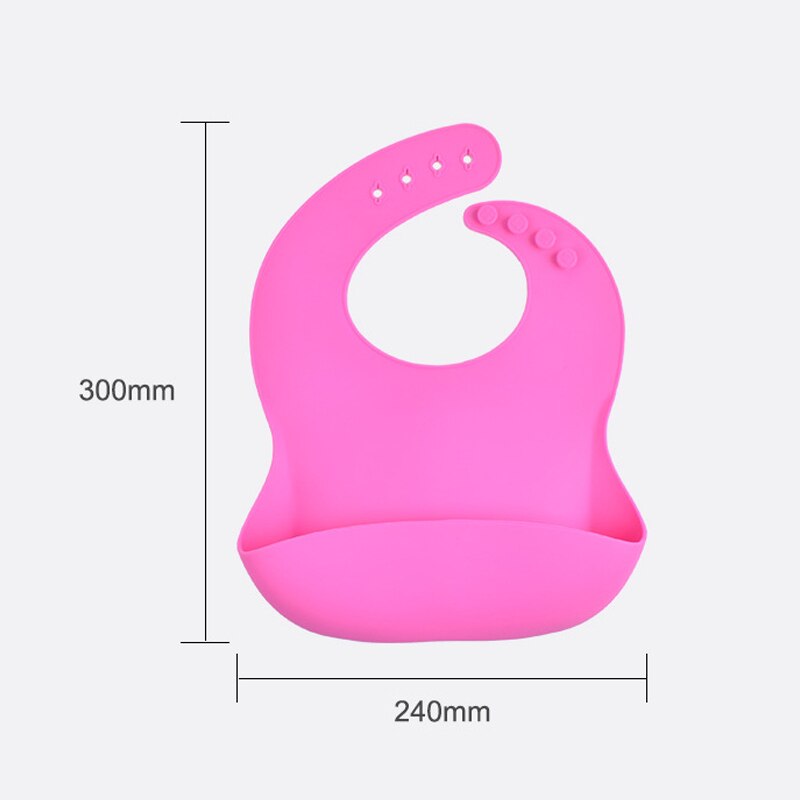 Bavaglino per bambini in Silicone morbido impermeabile tinta unita per bambini ragazza ragazzo bavaglino regolabile per bambini pranzo per bambini roba per l'alimentazione roba per bambini Unisex