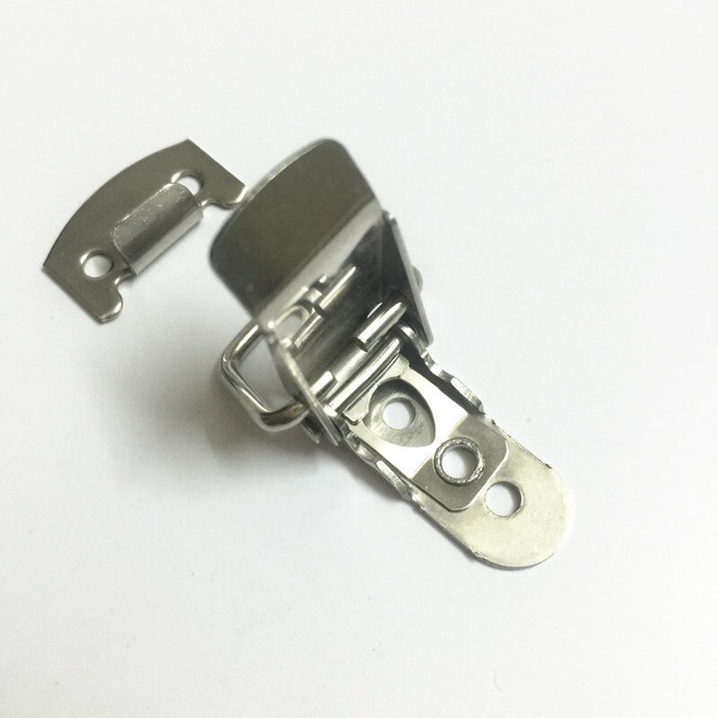 4Pcs Stainless Steel Spring Locking Latch Hasps for Suitcase Chest Toggle Catch Hardware Clasp Cabinet Toolbox Catch