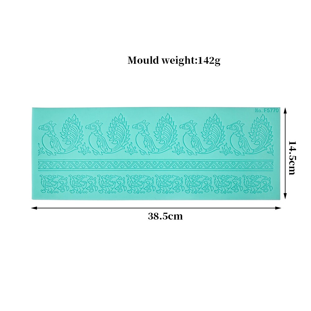 Paisley silikonimuotti pitsimatto fondant-kakkuun pitsimuotti fatima-kuvio silikonimatto mousse-kakun koristelu tee itse käsintehty askartelu: F5873