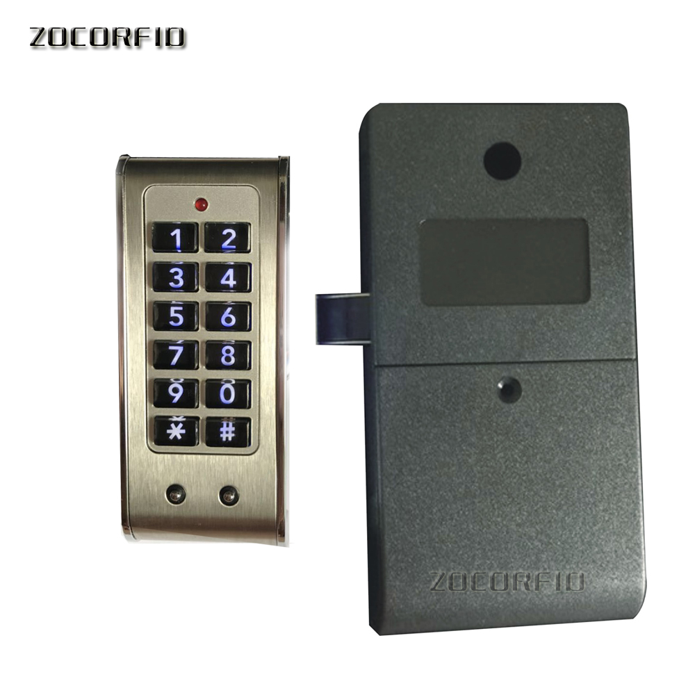 Newest stainless steel electronic password lock/electronic combination lock drawer lock/temporary password- dry battery