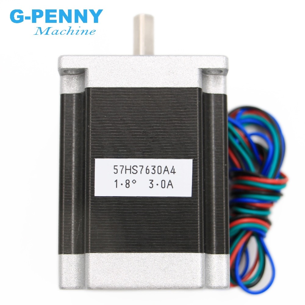 NEMA23 cnc stepper motor 57 x76mm1.89N.m 4-Lead 1.8deg Nema 23 3A 270Oz-in D=8mm For CNC machine and 3D printer!
