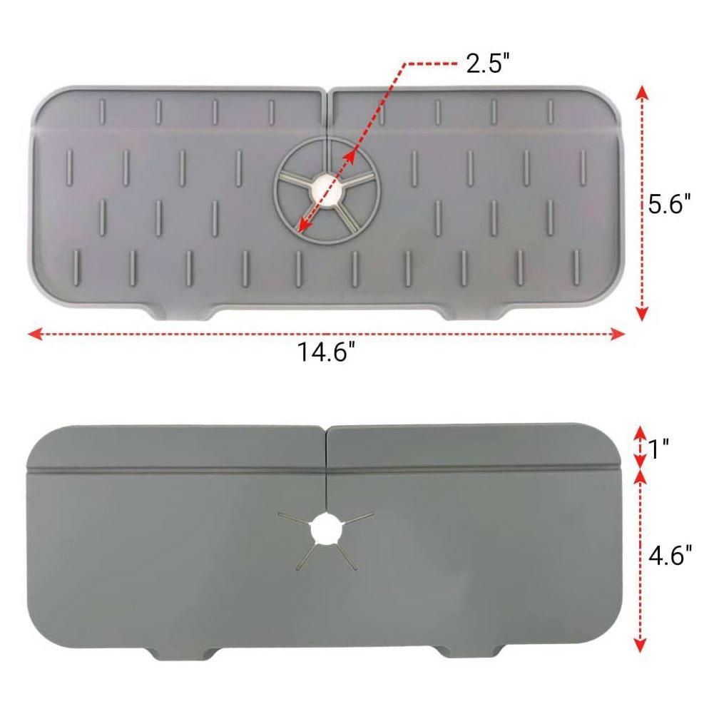 Mata silikonowa robić zlewu kuchennego osłona rozbryzgowa bateria robić łazienki łapacz wody mata zlew spustowy Podkładka za kranem