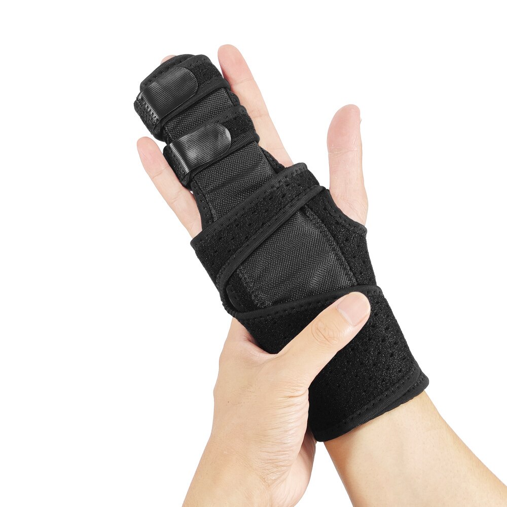 Finger Guards with Removable Splint Finger Support Brace Two or Three Fingers Stabilizer Adjustable Full Finger or Hand Brace