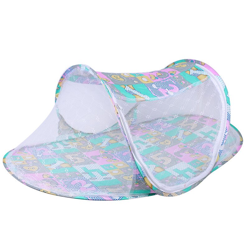 Baby Mosquito Net Cribs Yurt Shui Zhang Bottom Portable Collapsible Cots/Cribs Mosquito Net for Baby Crib Bed Tent: green  100x60x45cm