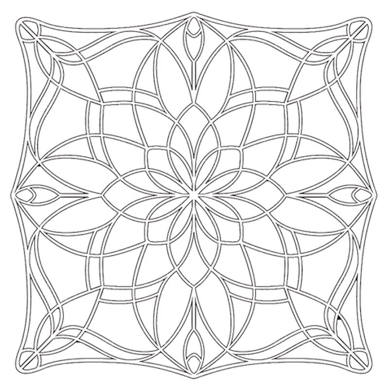6*6 inch Water Ripple Blister Wavy Line Flowers Matric Doodle Plastic Stencil DIY Scrapbooking Drawing Template #18: 12