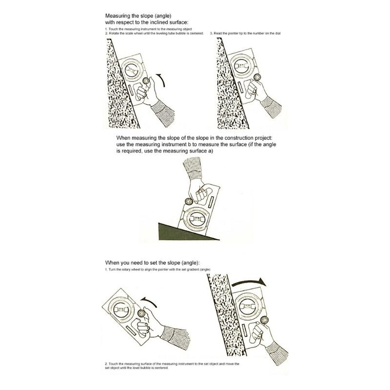 Multi-function Magnetic Slope Non-Measuring Instrument Slope Gauge Universal Bevel Protractor