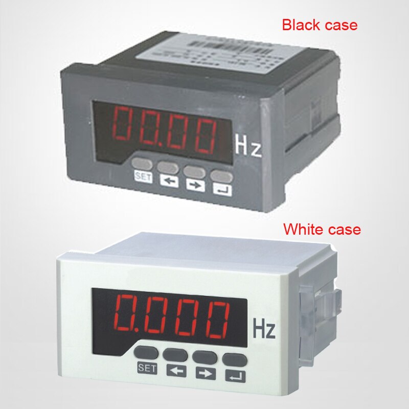 Olika dimensioner singal fas 220 vac 45-65hz digital frekvens panelmätare digital hz-mätare
