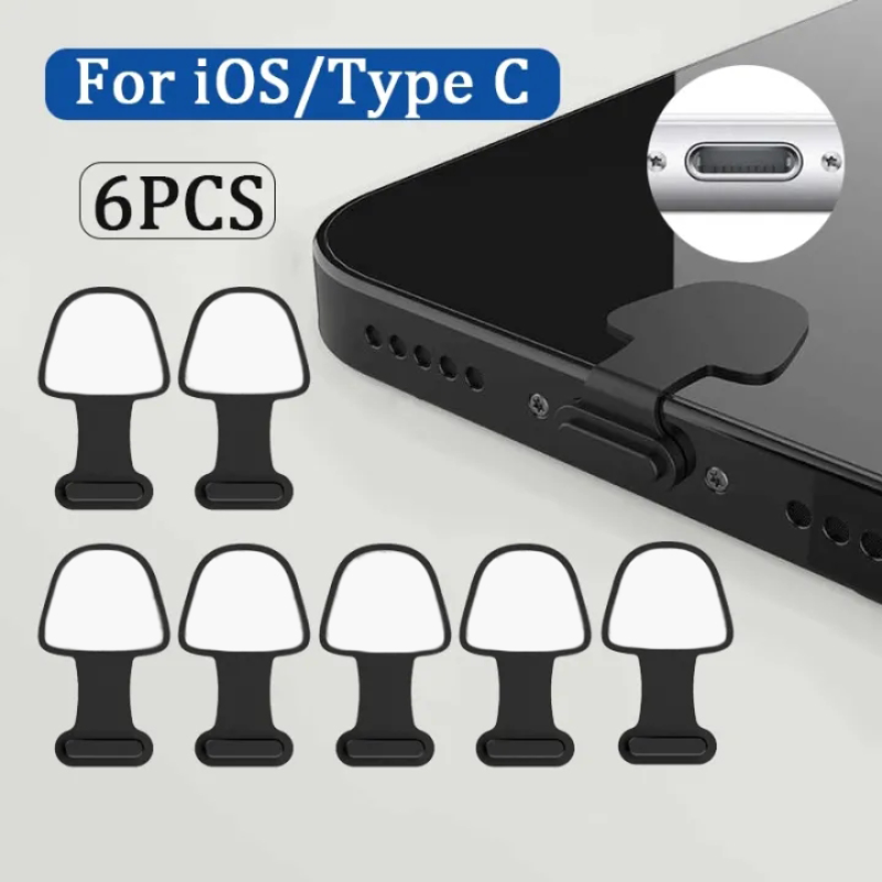 Puerto de carga para teléfono móvil, enchufe antipolvo para Apple iPhone Samsung S23Ultra, Protector de puerto USB tipo C, cubierta de tapones antipolvo a prueba de pérdidas