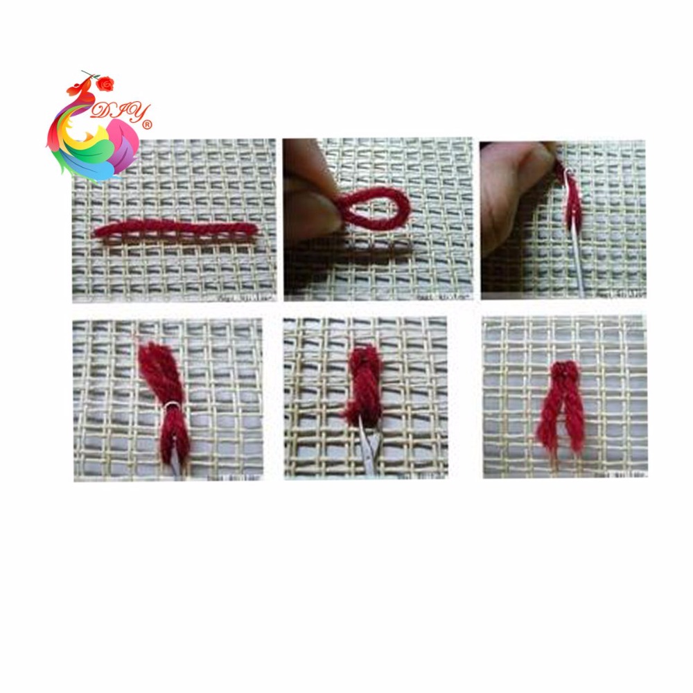 Kit de tapis à crochet pour broderie, broderie artisanale, points de croix, papillon