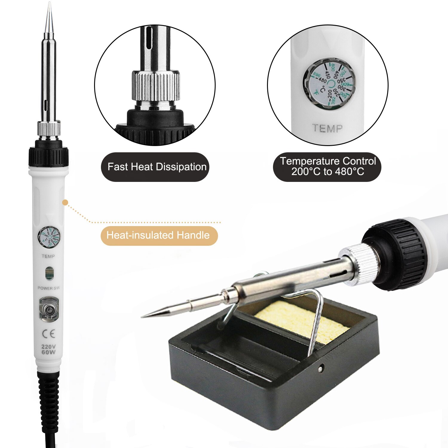 DIY Adjustable Electric Solder Sation Iron Kits Wood Burner Craft Tool Multifunctional Pyrography For Wood Handmade Supplie