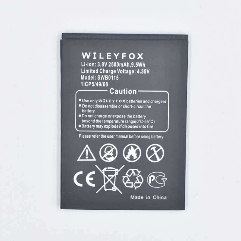 Tablero Original Hekiy para Wileyfox SWB0115 Wileyfox Swift 2500mah, reemplazo de batería de Li-ion para teléfono móvil