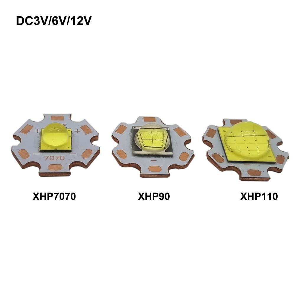 Luz LED COB en lugar de CREE 18W 30W 36W 45W 54W 72W para linterna LED de coche, fuente de luz de buceo, DC3V/6V/12V XHP70 XHP90 XHP110