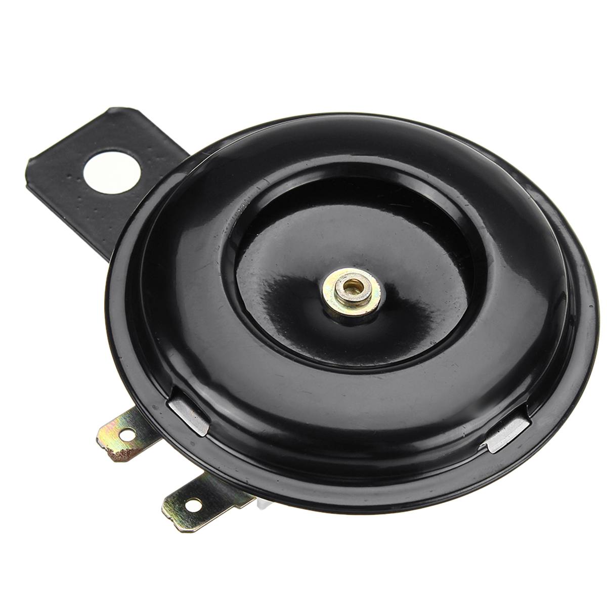 Wasserdichte Elektrische Horn Fahrrad Rolle Laut Glocke Trompete 12V Schwarz Lautsprecher Universal- Motorrad Runde Laut Horn 105dB