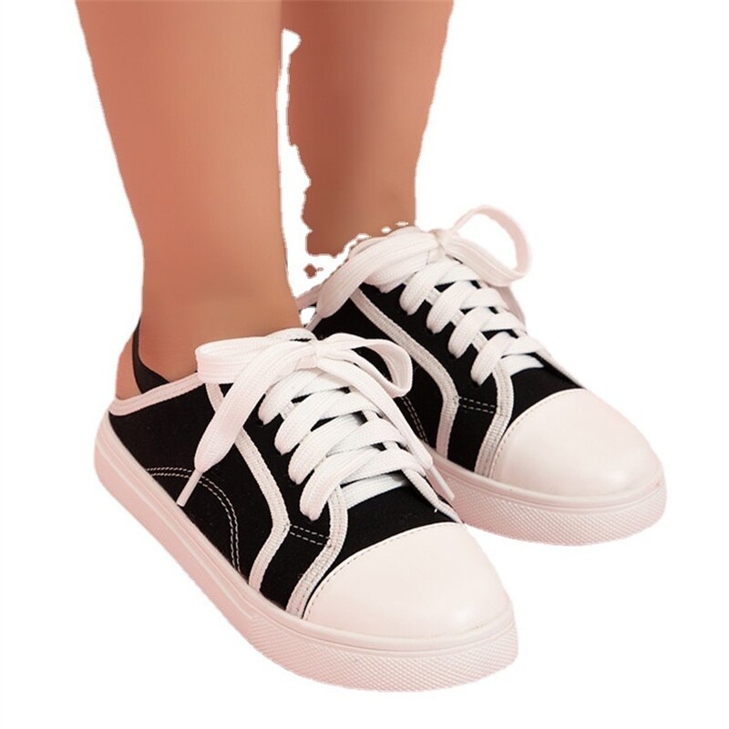 Kinderen Casual Sneakers Jongens Meisjes Zwart Ademend Flats Ademend Student Sport Schoenen Kids Lente Herfst 04