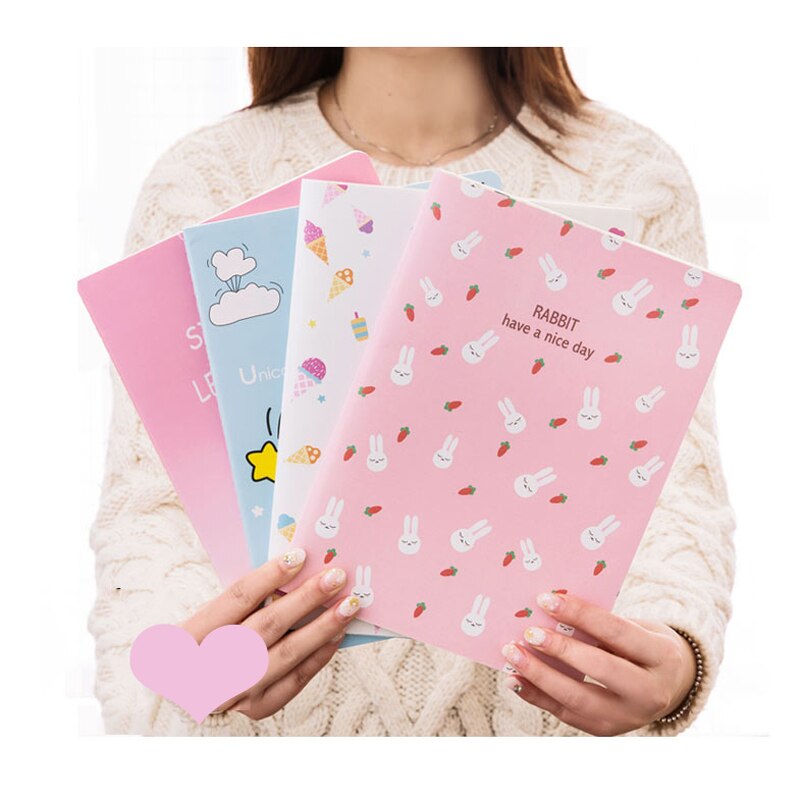 1pcs B5 Cute Stationery Cute Notebook Set Simple Small Fresh Girl Personality Diary Card School office Supplies