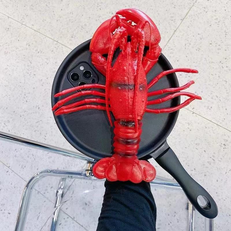 Fundas divertidas súper bonitas para iPhone 15, 14, 13, 16 Pro max, fundas para teléfono a prueba de golpes, duras, para Pc, cocina completa, mango de mariscos: El plastico