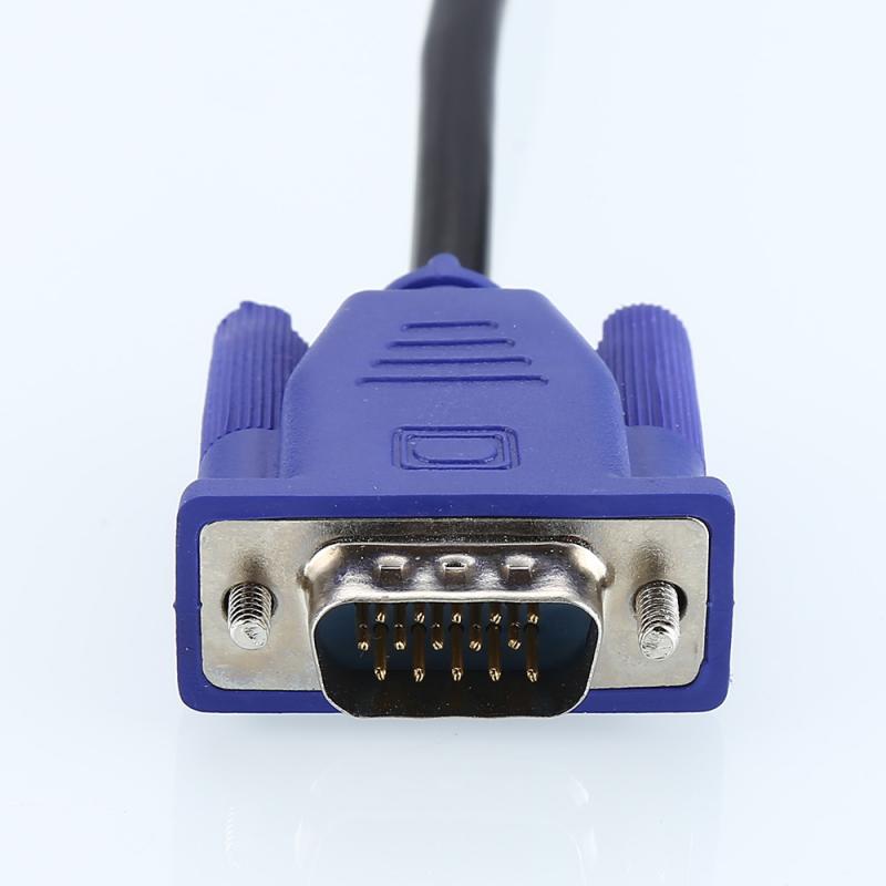VGA To VGA Cable Adapter Male To Male Connector HD15 Changer Convertor For Laptop PC SVGA Coupler Adaptor Plug And Play