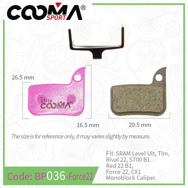 Pastillas de freno de bicicleta de cerámica para bicicleta de carretera SRAM Avid Shimano Magura Hayes Formula Hope MTB, 4 pares, Elite: Rosa