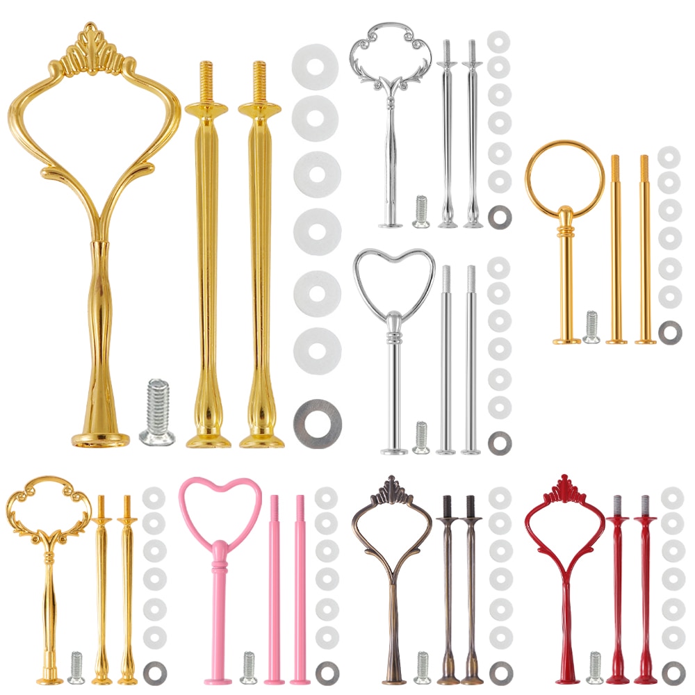 Vierkante Ronde Liefde Hartvormige Cake Drie-Layer Beugel Hars Lade Diy Siliconen Mal Coaster Epoxyhars Mal accessoires Kit